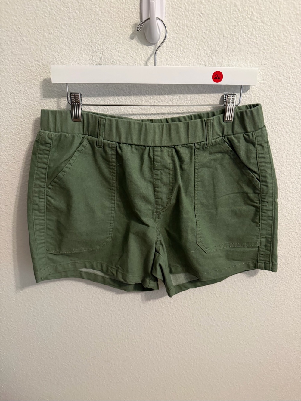 Casual Olive Green Cargo Shorts for Women
